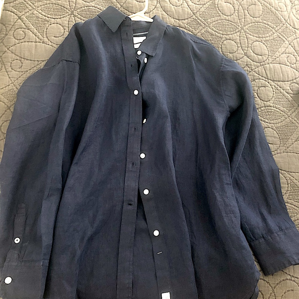 Jcew button down blue shirt